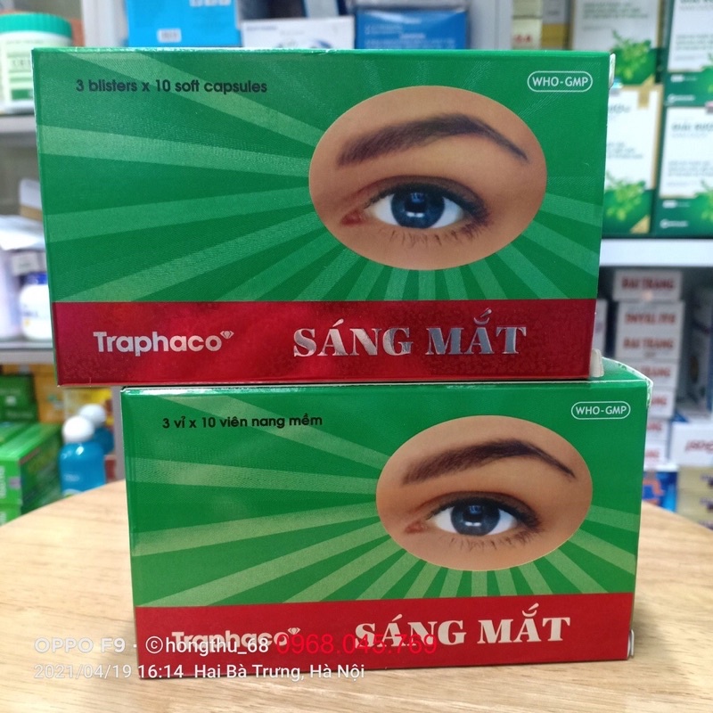 Sáng mắt Traphaco viên uống bổ sung vitamin và dưỡng chất giúp sáng mắt