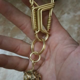 Móc khóa đồng thau uốn thủ công!!!