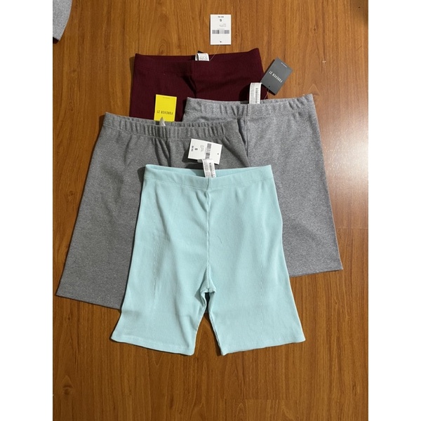 Quần short ôm đủ màu / da beo biker hiệu F21