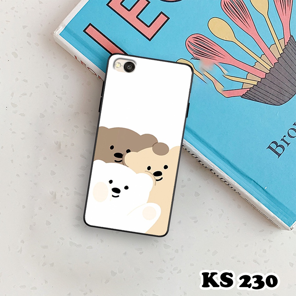 Ốp lưng Xiaomi Redmi 4 - Redmi 4A - Redmi 4X - Ốp in hình gấu bear ngộ nghĩnh