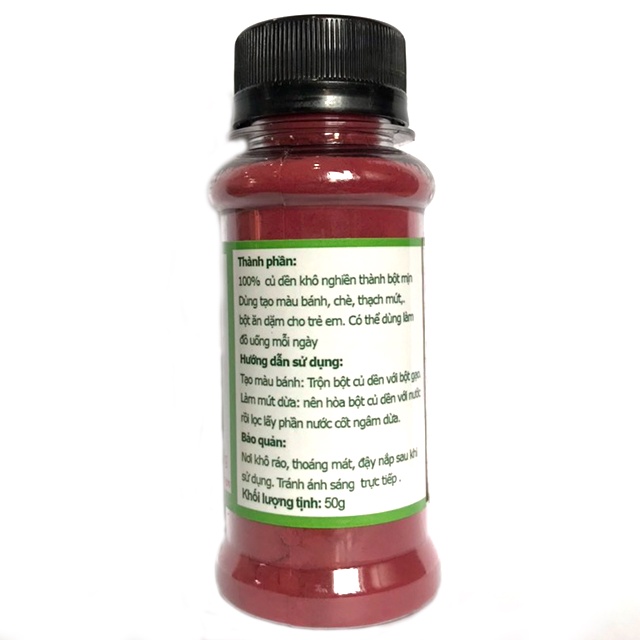 Bột Củ Dền Tgfoods Hũ 50g, Dùng Làm Bánh, Tạo màu Hồng Tím