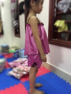 bộ phi lụa size 8-22kg bé gái