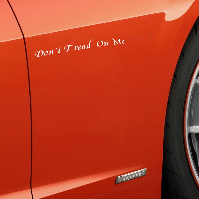 Decal Dán Trang Trí Xe Hơi Hình Chữ Don 't Tread On Me 19cmx2.1cm