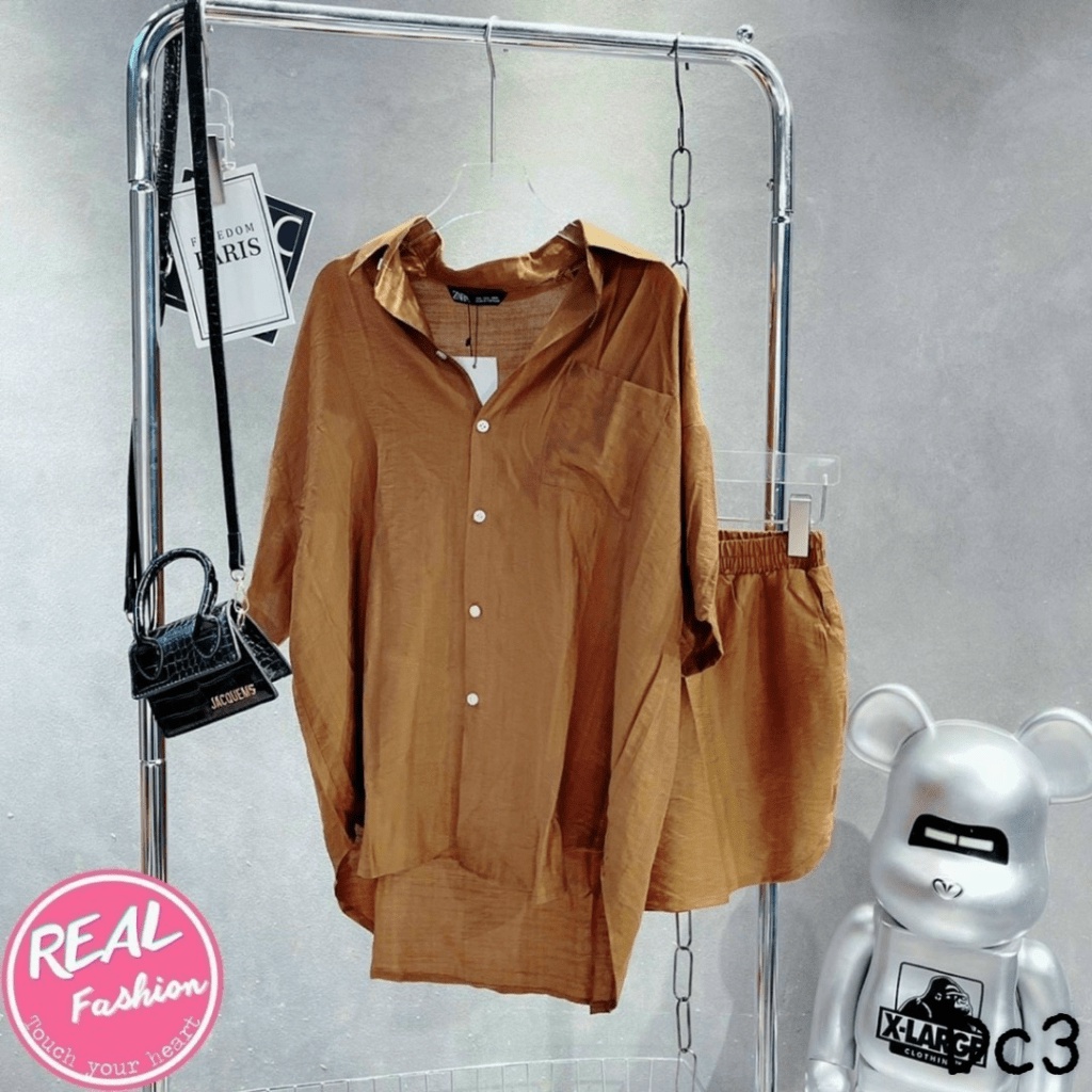 (Free ship) Hàng Về Chưa Bao Giờ Là Đủ Cho Sét Đũi Áo Sơ Mi+ Quần Short Cực HOT UP HHP Fashion