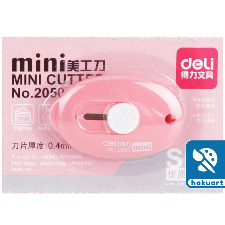 Dụng Cụ Dao Rọc Giấy Mini DELI - Họa Cụ Hakuart