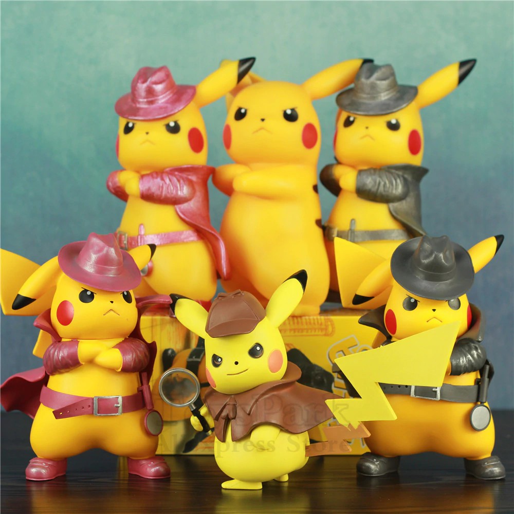 Mô hình Pikachu nhựa PVC 17cm trang trí cây thông Noel