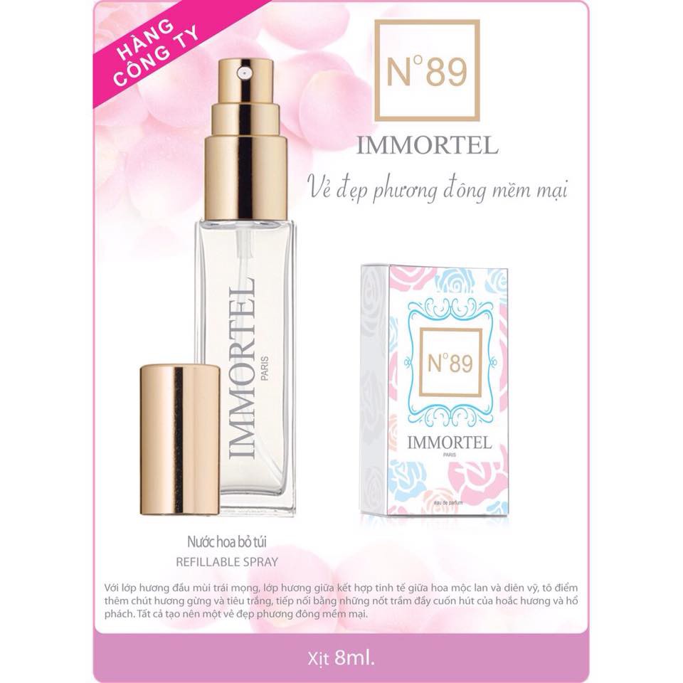 Combo Cô Hồng Nước hoa Immortel No8 60ml No89 60mlvà N89 8ml, No8 8ml ,No777 8ml | BigBuy360 - bigbuy360.vn