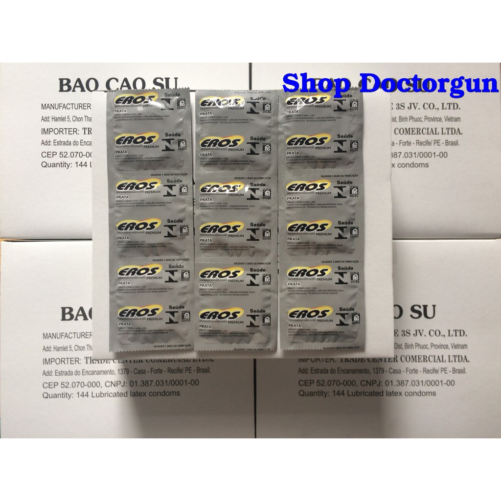 10 hộp bao cao su khách sạn EROS hộp 144 cái giá sỉ tốt nhất