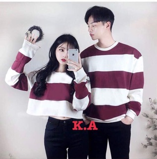 Áo đôi kẻ to ( 1 đôi gồm 2 áo nhé )-T