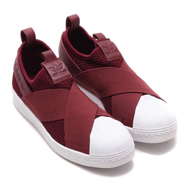 Bản đẹp ADIDAS SLIP ON RED