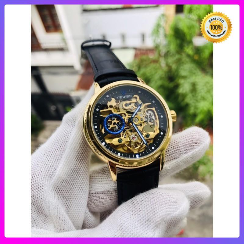 [ Đồng Hồ Cơ ] Đồng hồ nam tevise chính hãng automatic dây da [ Đồng Hồ Nam Cao Cấp] | BigBuy360 - bigbuy360.vn