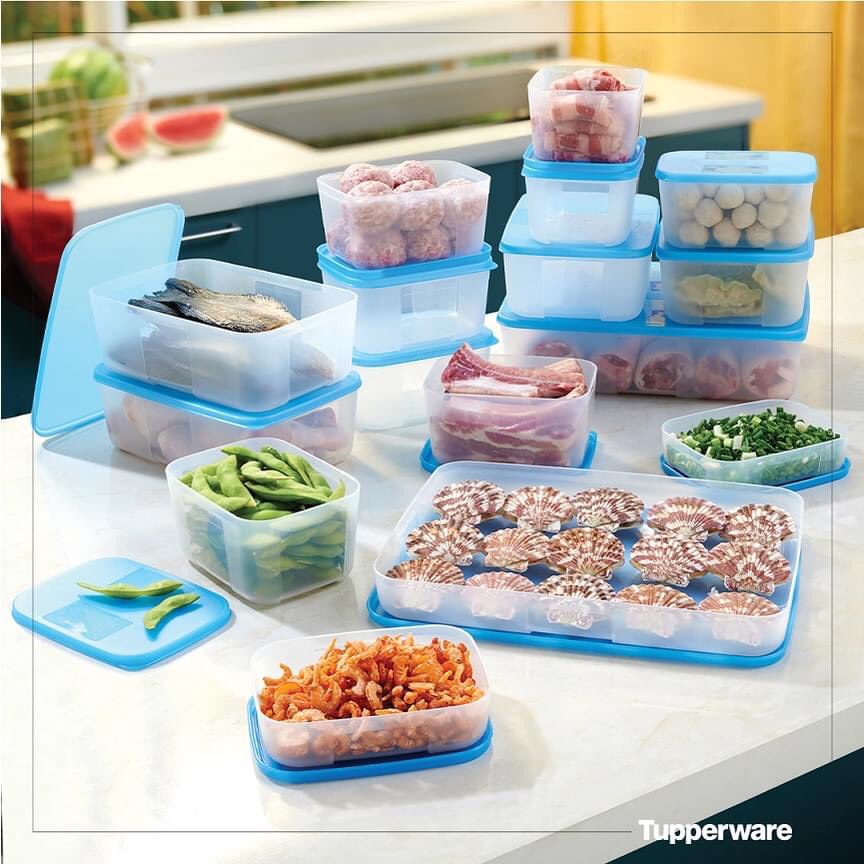 Bộ hộp nhựa đựng thực phẩm ngăn đông Tupperware Freezermate Jumbo set 16, 8, 6, lẻ 3.1l 1.5l 1.2l 650ml 250ml