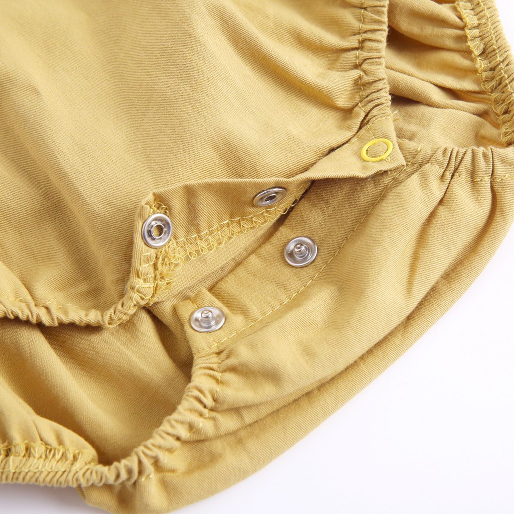 Áo Liền Quần Sanlutoz Dành Cho Bé Thiết Kế Có Tai Màu Vàng Xinh Xắn