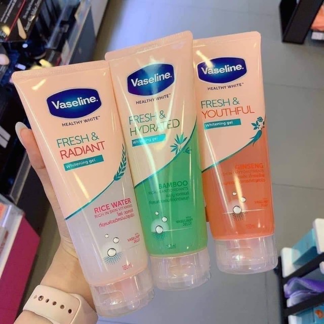 [HOT] ❄ Gel Dưỡng Trắng Body Vaseline Fresh Youthful 180ml ❄