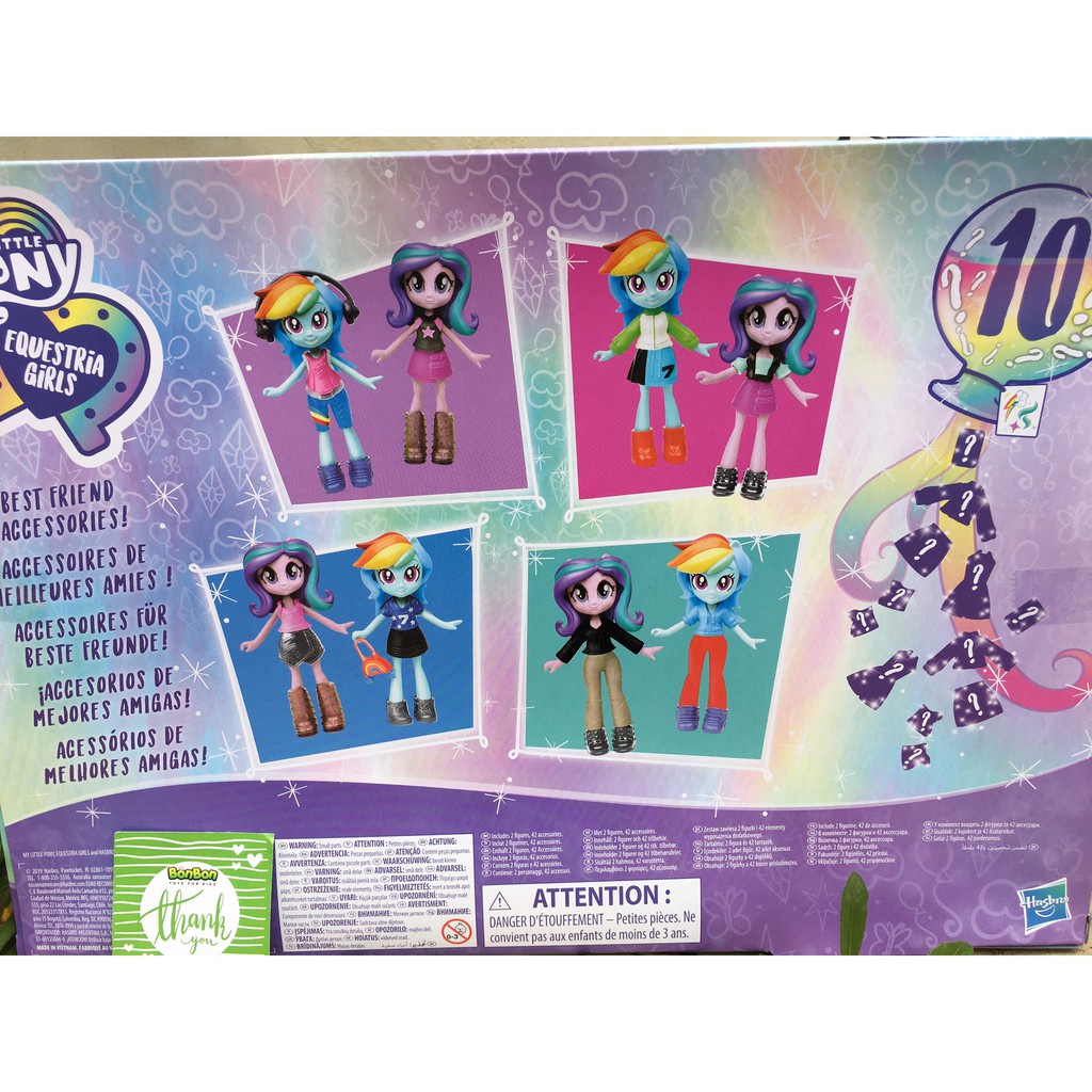 Búp bê Pony kèm phụ kiện đáng yêu - CHÍNH HÃNG - FULLBOX - My Little Pony FASHION SQUAD