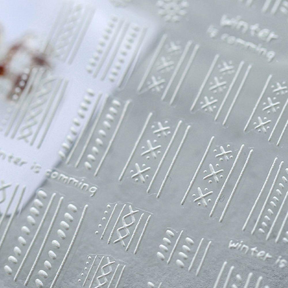 Miếng Dán Móng Tay Họa Tiết Caro / Chữ Tiếng Anh / Tuyết Thời Trang DIY