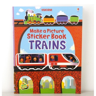 Dính dán - Usborne sticker book - Trains