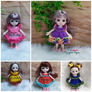 [MAU3] - Quần áo, váy đầm len cho Búp bê Baboliy, búp bê 1/8, búp bê 16cm