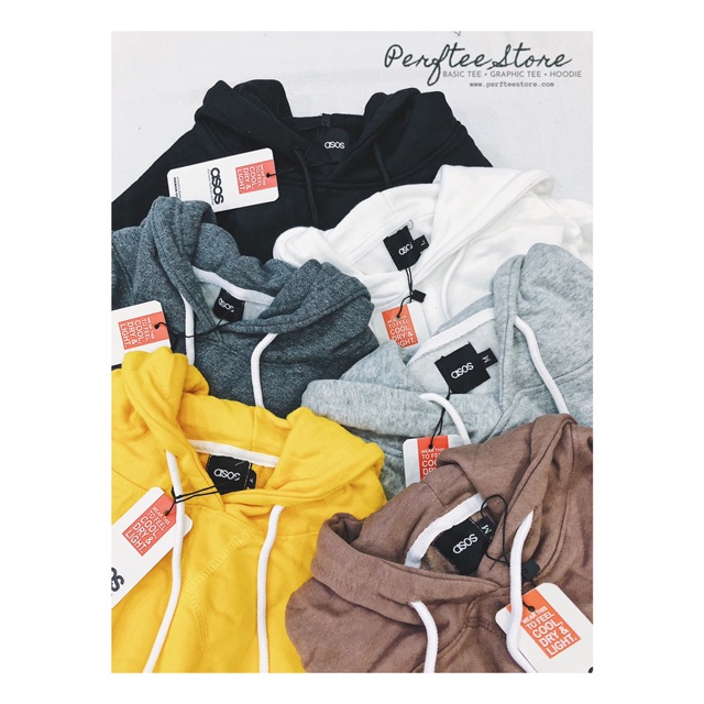 Áo chui đầu hoodie trơn Asos form rộng unisex nỉ bông dày |𝑷𝑬𝑹𝑭𝑻𝑬𝑬|