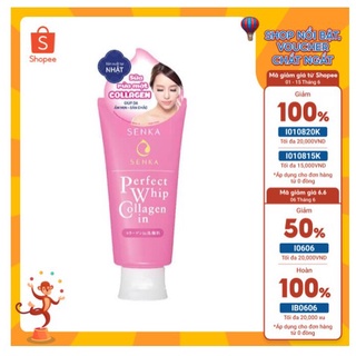 Sữa rửa mặt làm sáng và sạch mụn perfect whip collagen nội địa nhật