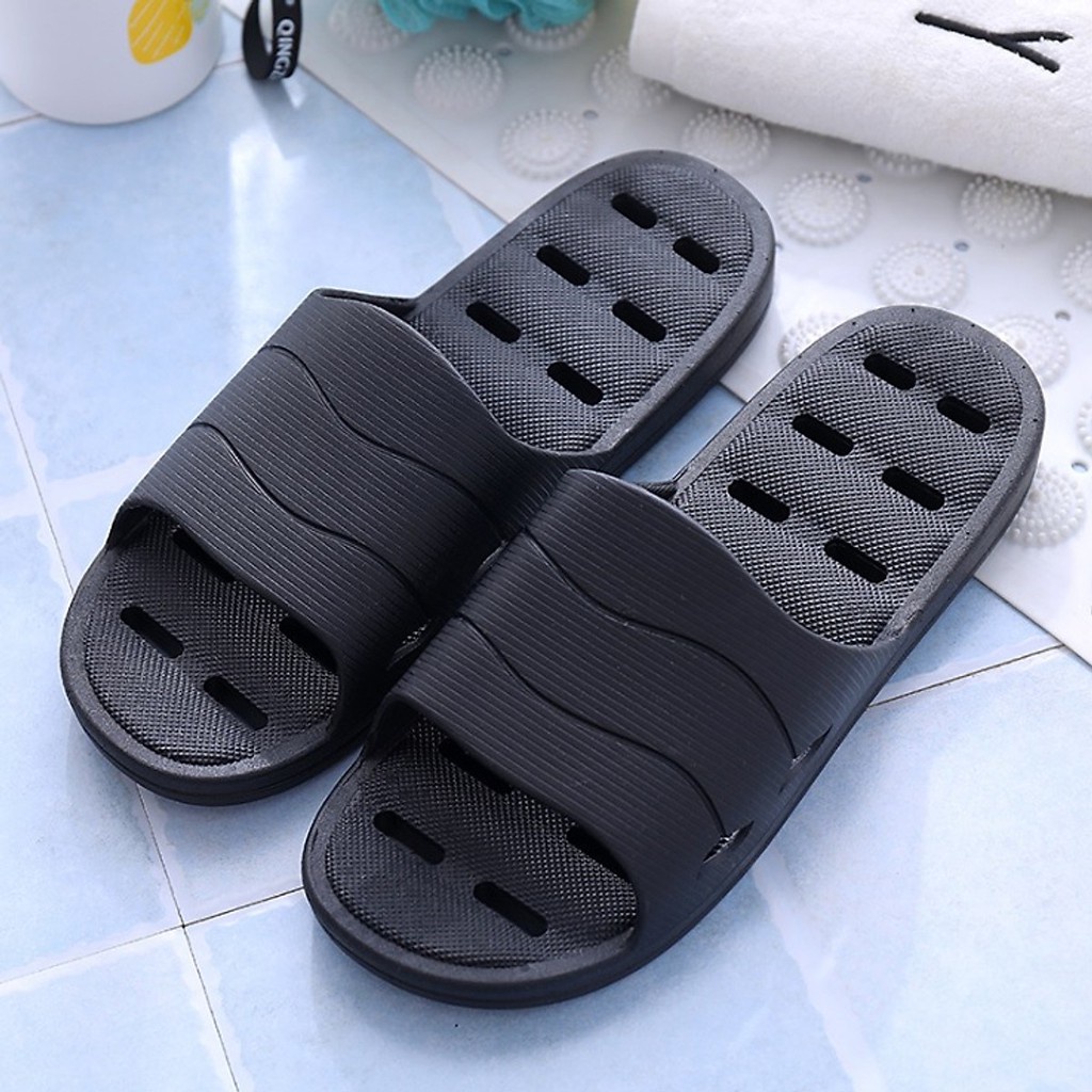Dép đi nhà tắm đúc nguyên khối chống trơn trượt - Dép đi trong nhà siêu êm, hàng nhập khẩu chất lượng cao, chính hãng