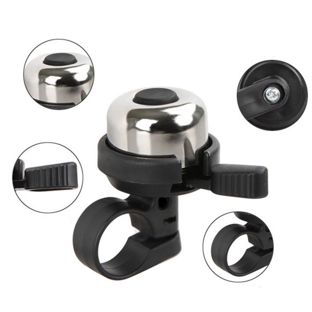 Chuông Báo Động Bằng Đồng Màu Đen Gắn Tay Lái Xe Đạp Tiện Dụng
