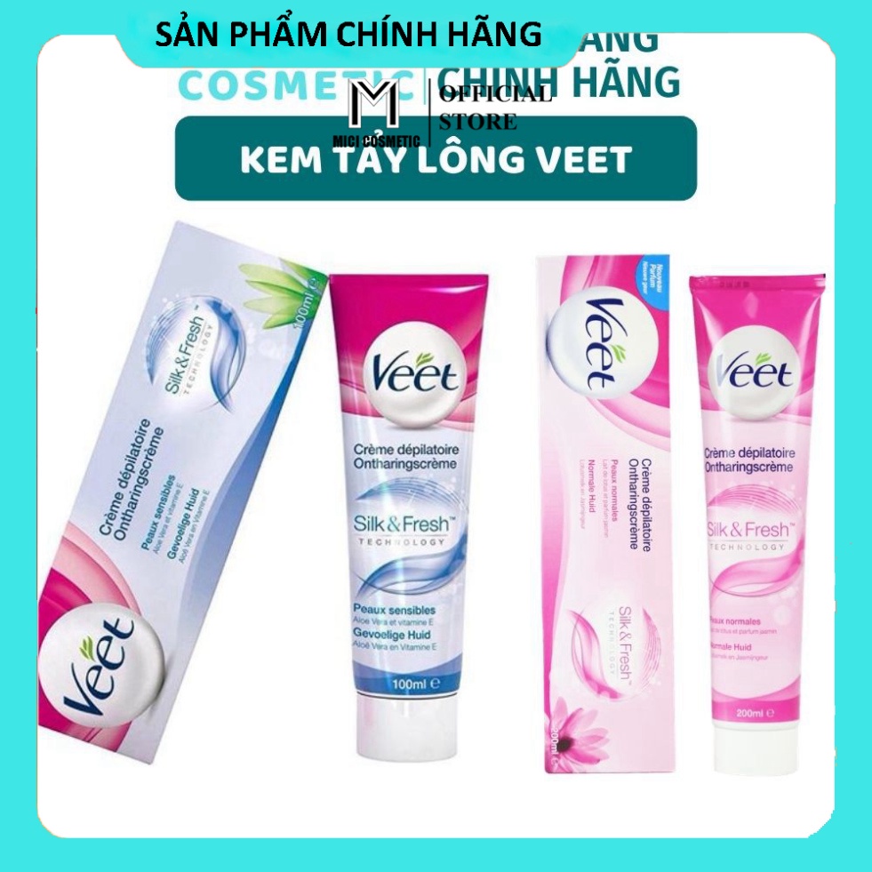 Kem tẩy lông veet 100ml - Tẩy lông tay, tẩy lông chân, tẩy lông nách hiệu quả - Thành phần tự nhiên cho da nhạy cảm TL01