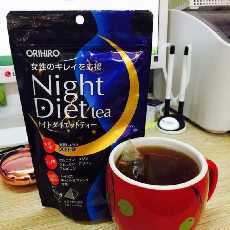 Trà đêm giảm cân Night Xanh 20 gói Diet tea Orihiro