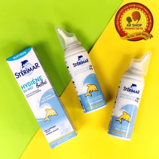 Xịt Nước Muối Biển Sâu Sterimar BeBé