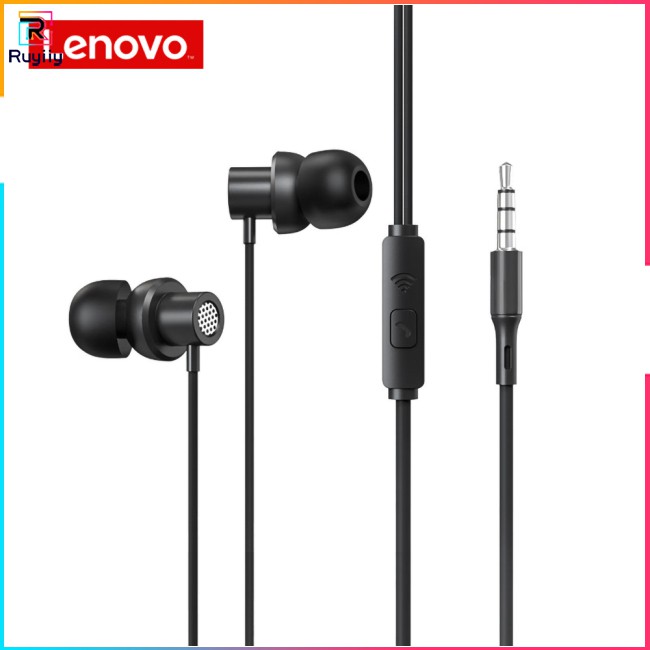 [RUY]  Wired Headset Lenovo Thinkplus  Tw13  3.5mm Stereo  Bass  Earphone    Headset For Lenovo Z5 Z6 K5 K5s Pro Zuk Z2 Xiaomi Samsung Huawei