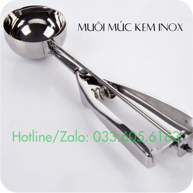 Muỗng múc kem inox - Muỗng múc kem gang