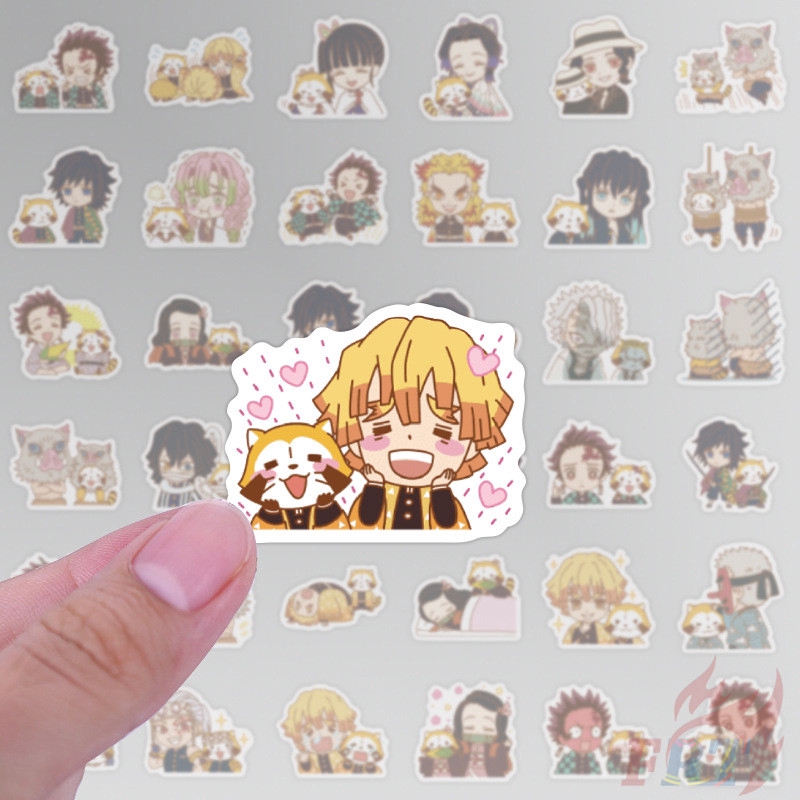 ❉ Demon Slayer Q-1 Anime Stickers ❉ 40Pcs/Set DIY Decals Stickers for Album Diary Laptop Scrapbooks Skateboard