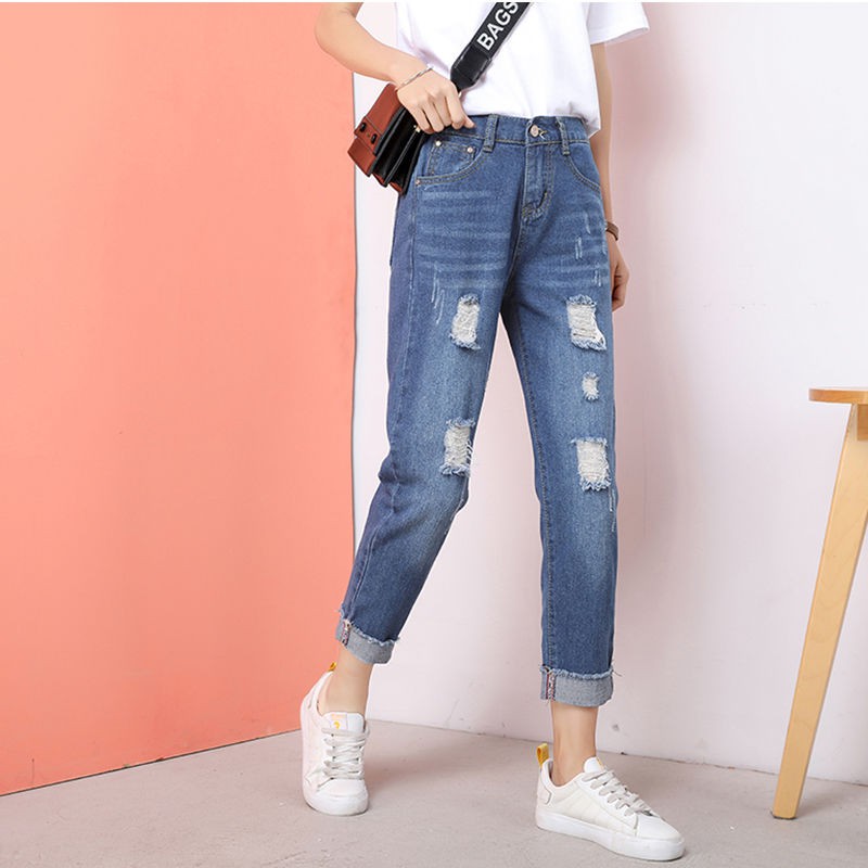 Quần Jeans Nữ Lưng Cao Phối Lông Thời Trang 2020 | BigBuy360 - bigbuy360.vn