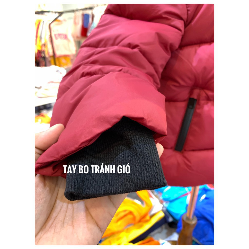 Áo phao thu đông trần bông, khuy ngoài, khóa túi, bo tay bé trai size 5/6-13/14, cho bạn từ 20-45kg. Chất phao siêu đẹp
