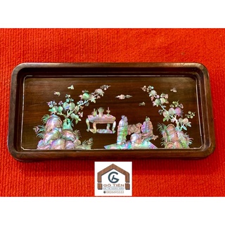 Khay trà khảm ốc