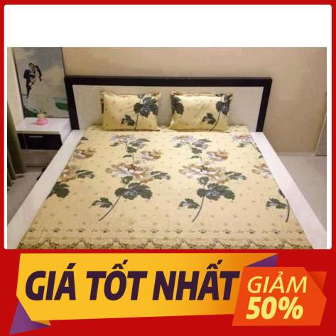 Bộ chăn ra cotton 5 món hoa cúc vàng siêu đẹp - Set 5 món chăn ga vỏ gối