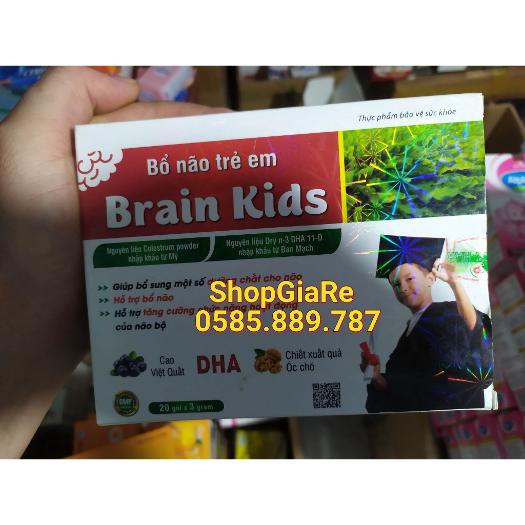 Bổ Não Trẻ Em Brain Kids cao việt quất, óc chó, Dha Cho Bé Thông Minh Hơn
