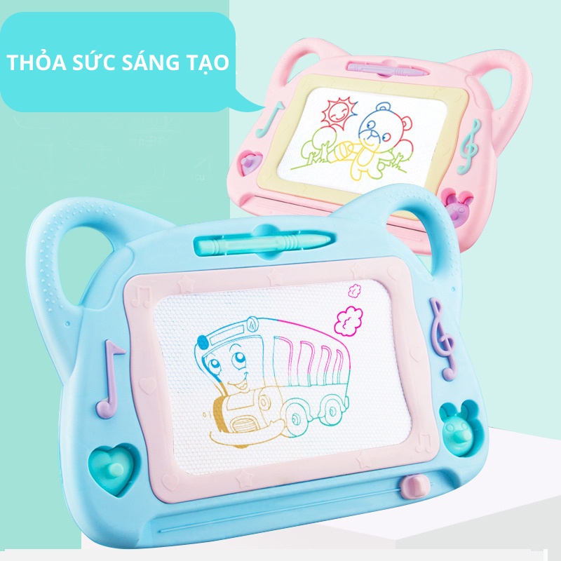 Bảng Vẽ Tự Xóa Thông Minh Có Chân Đế Như Bàn Học Tập Viết Tập Vẽ Cho Bé Hamiha-ĐC05