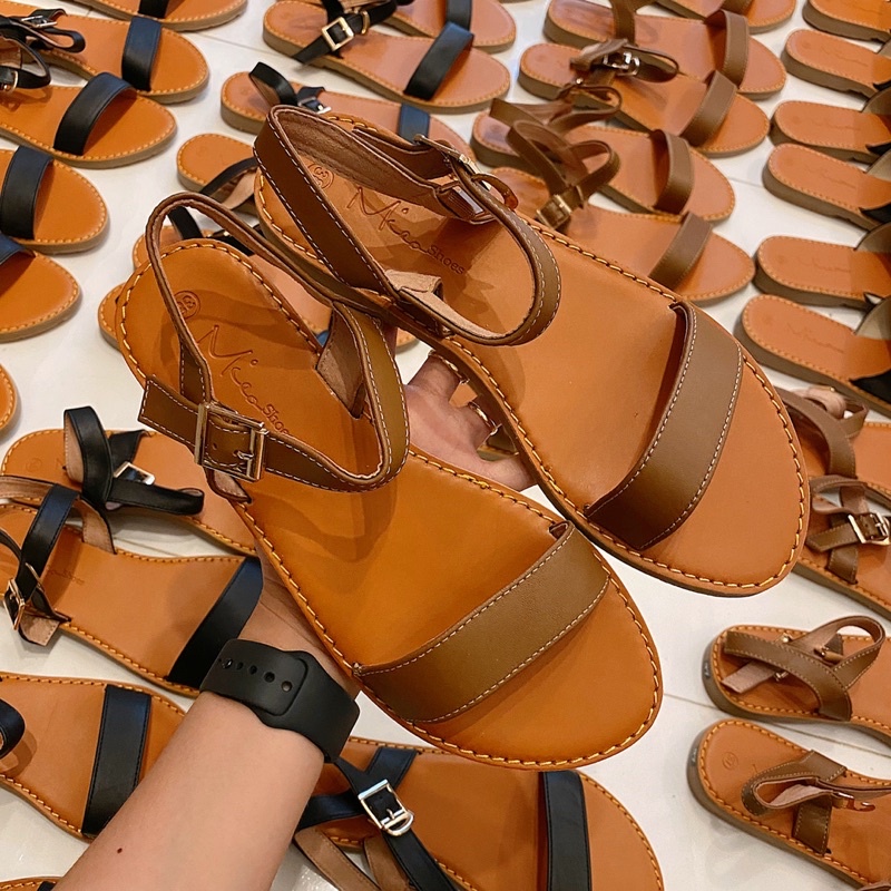 GIÀY SANDAL QUAI NGANG BASIC ( MIEO SHOES S148 S149 )