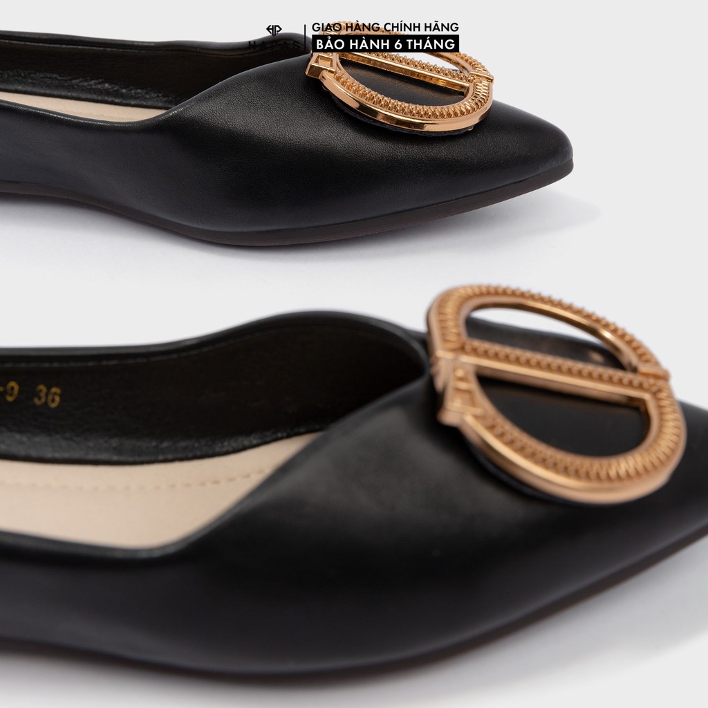 [Mã WABRHP306 giảm 15% đơn 299k] Giày Bệt Nữ Khoá 3D Mũi Nhọn HAPAS - GBB139 | BigBuy360 - bigbuy360.vn