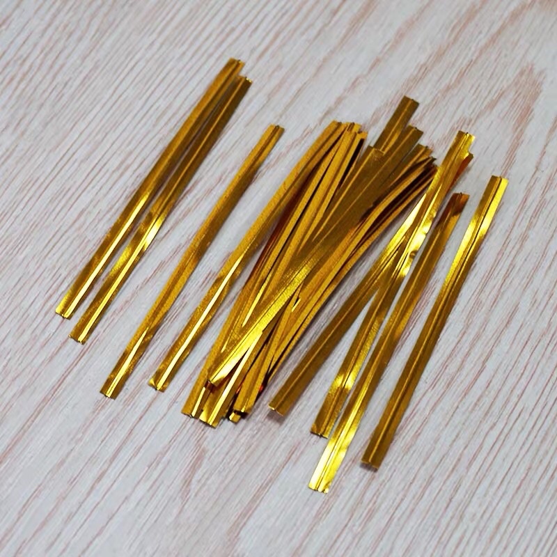 Dây kẽm buộc túi kẹo mút, kem, bánh 8cm