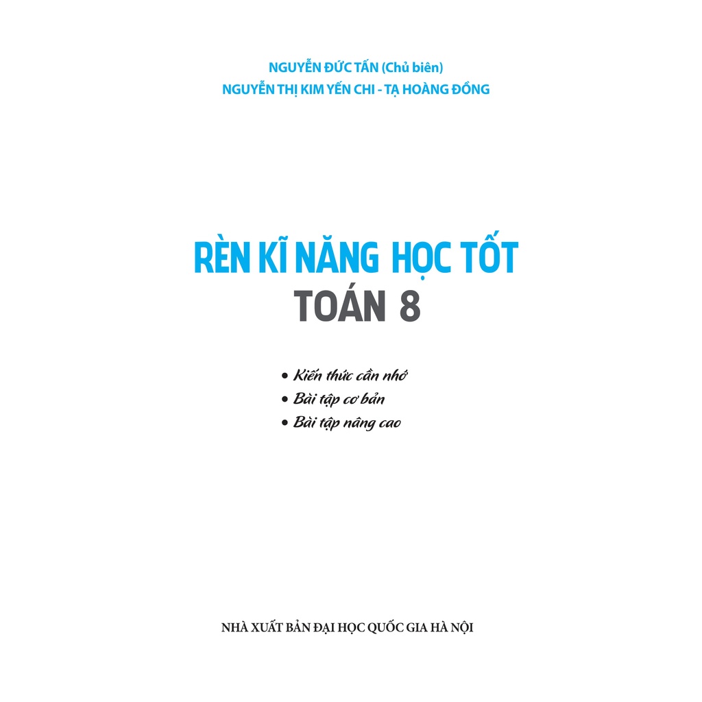 Sách Minh Long - Rèn Kĩ Năng Học Tốt Toán 8