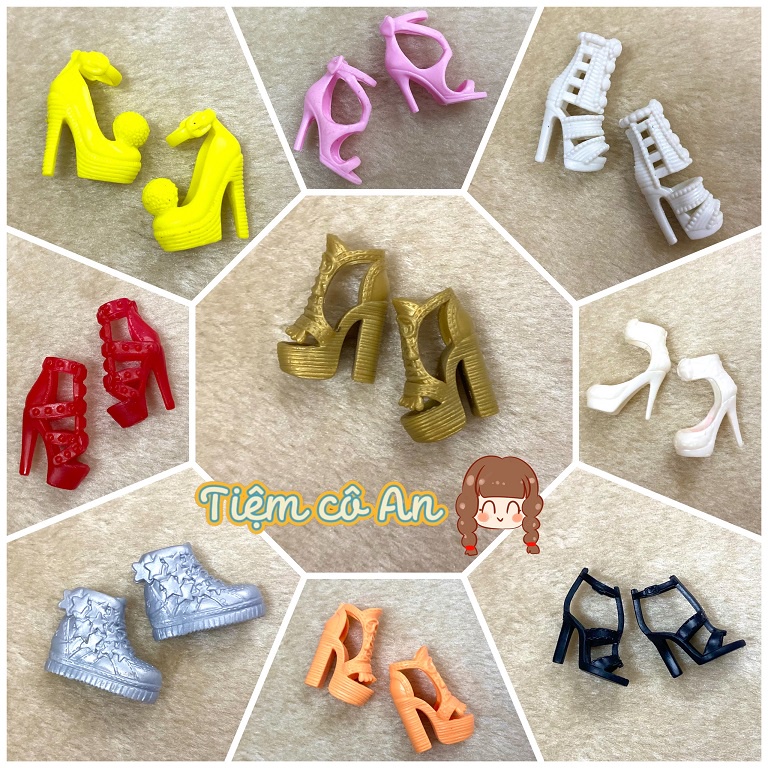 Giày cho búp bê Barbie (vừa chân muse)