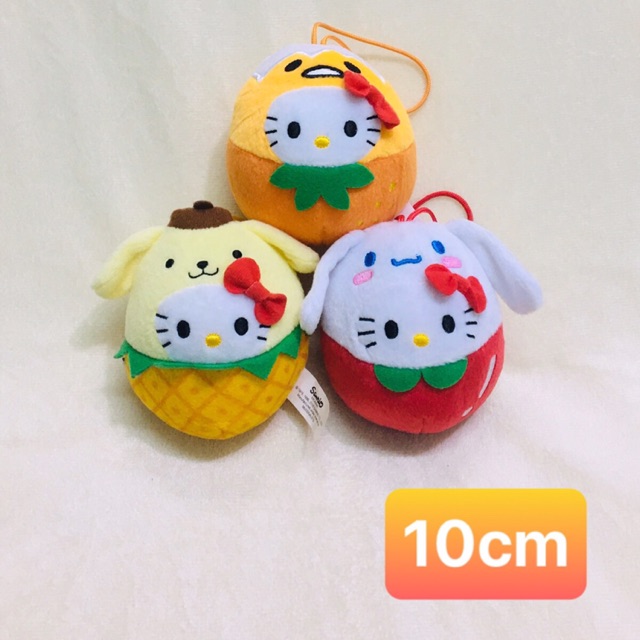 Gấu bông Hello Kitty tròn.