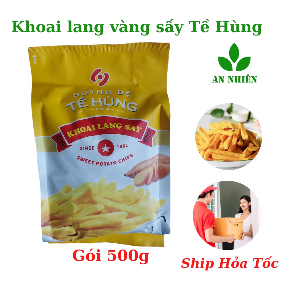 Khoai lang vàng sấy giòn Tề Hùng 500g