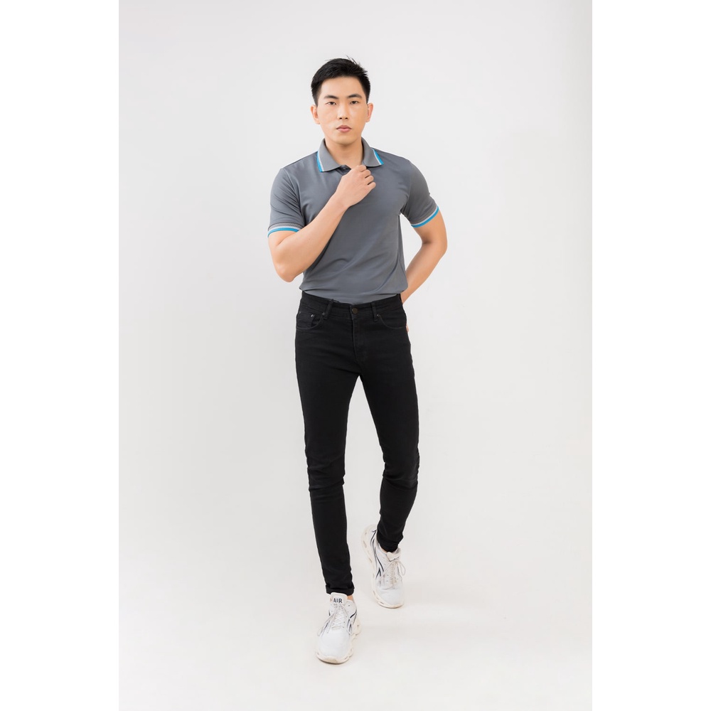 áo thun polo nam trơn chất vải cá sấu lacoste form rộng màu xám, áo phông có cổ unisex hàng hiệu chính hãng otherstyle