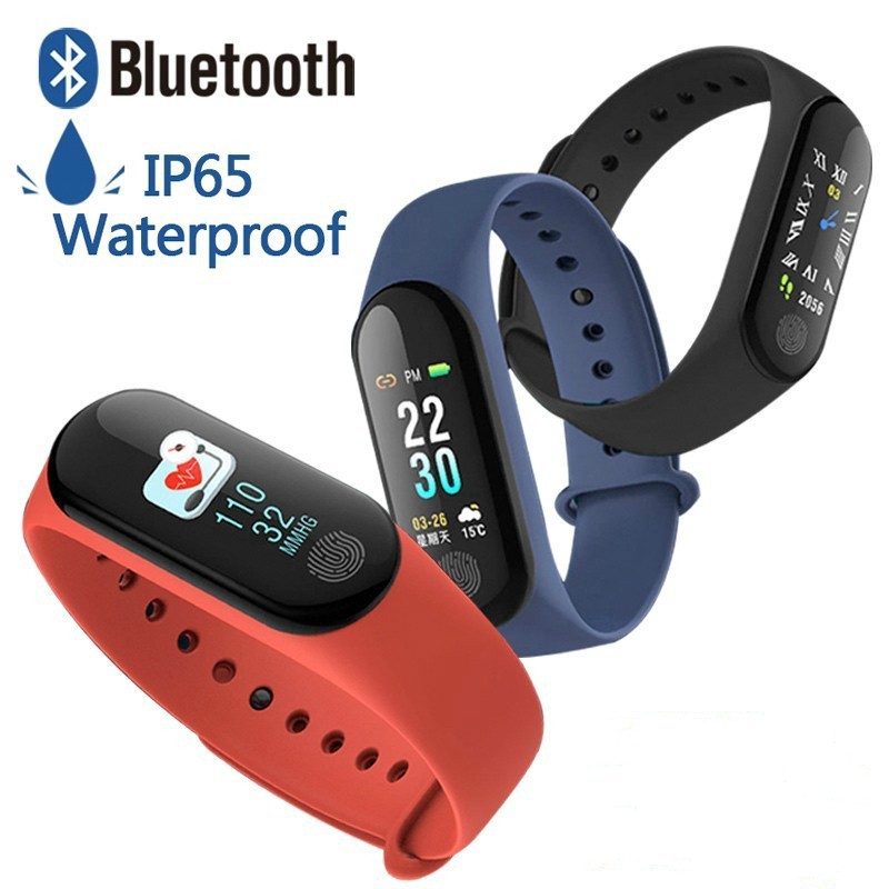 Sale 70% Đồng hồ đeo tay Bluetooth đo nhịp tim theo dõi huyết áp chống thấm nước , Black Giá gốc 140,000 đ - 82A95