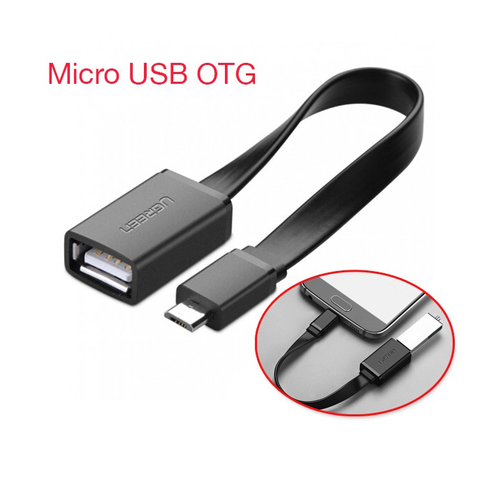 Cáp OTG Micro USB to USB Ugreen - Hàng Chính Hãng