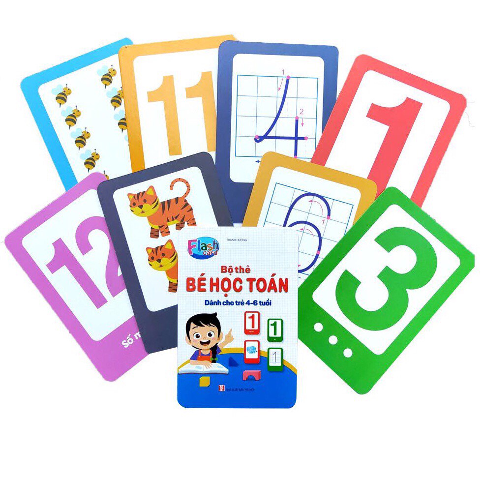 (FlashCard) Bộ Thẻ Bé Học Toán (Cho bé từ 4-6 tuổi)