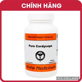 Đông Trùng Hạ Thảo Aloha Pure Cordyceps Của Mỹ - Lọ 90 Viên